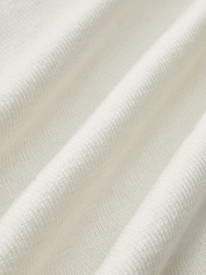 Wollmischung Asymmetrisches Hals Stricktop