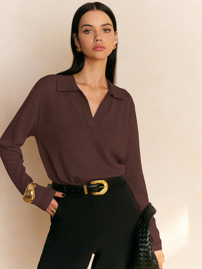 Freizeit Pullover mit Kragen