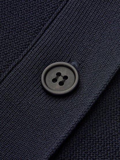 V-Ausschnitt Rüschendetail Knopfjacke