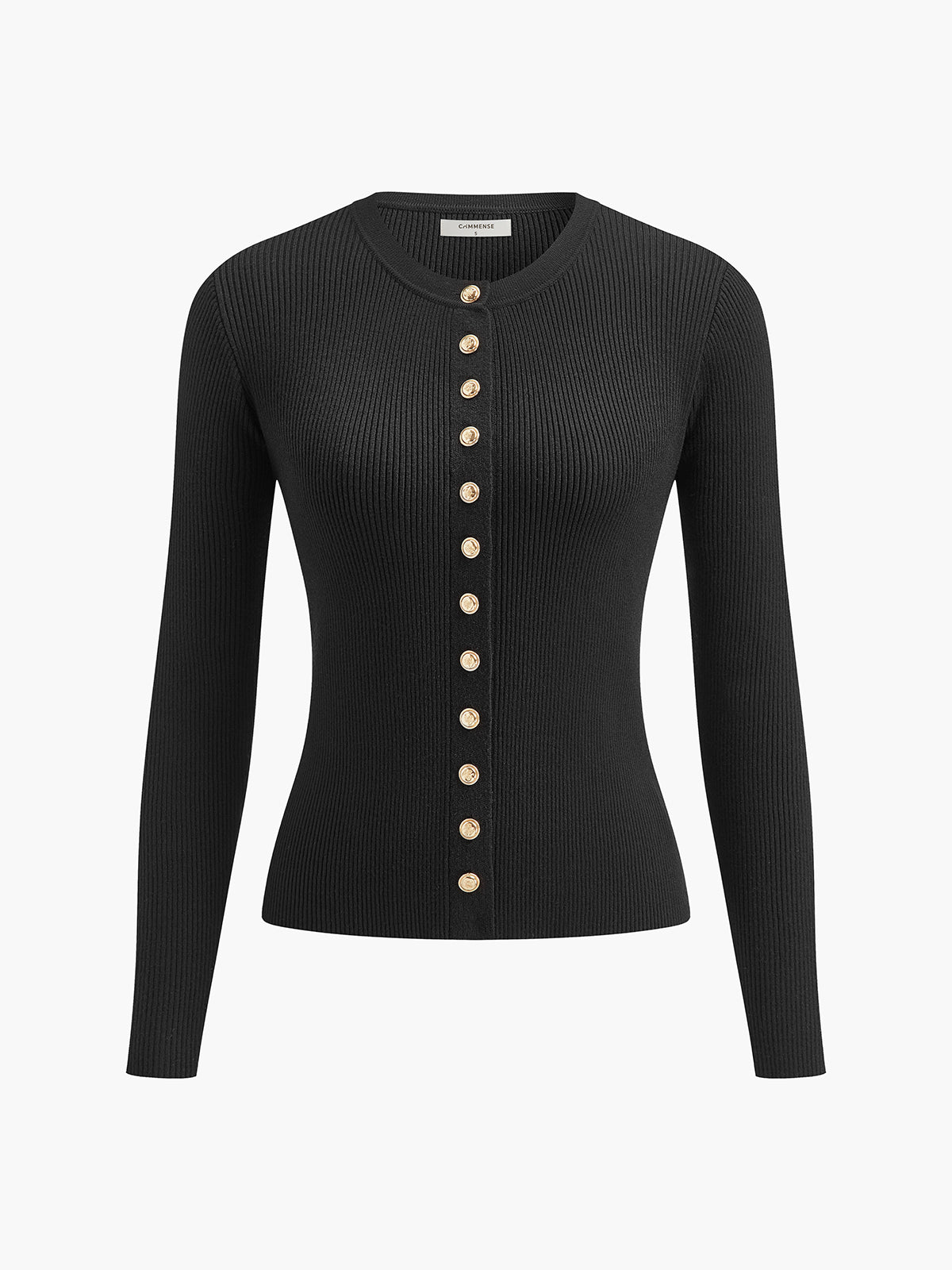 Knopf-Down Skinny Stricktop