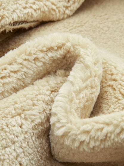 Zu Gesegnet Sherpa Futter Schafleder Fliegerjacke