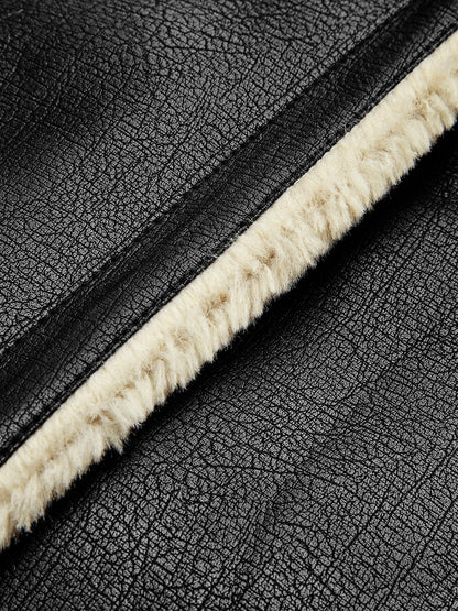 Zu Gesegnet Sherpa Futter Schafleder Fliegerjacke