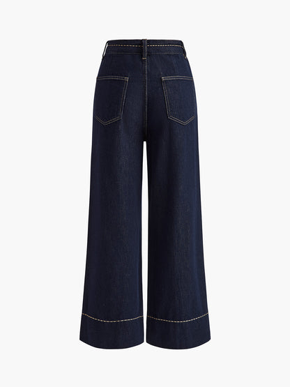 Weite Denim-Jeans