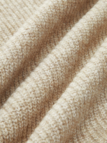 Wollmischung Reißverschluss Pullover Ko-ords