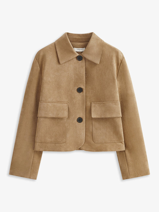 Wildleder Soft Button Reversjacke