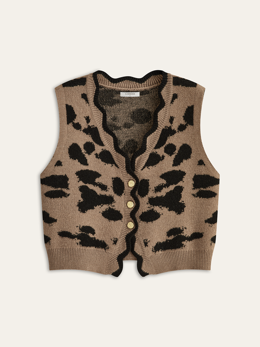 Leopard-Print Cardigan