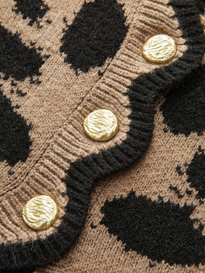 Leopard-Print Cardigan