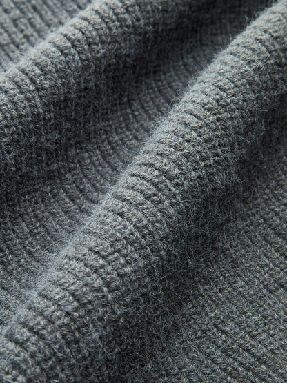 Kontrastbesatz Denim-Panel Cardigan