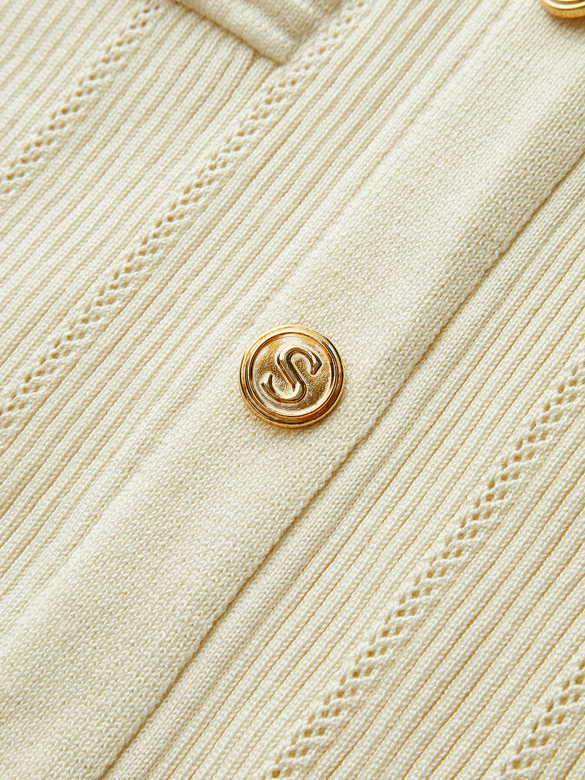 Strick Cardigan Midi Kleid