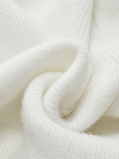 Kontrastbesatz Knopf Wollmischung Cardigan