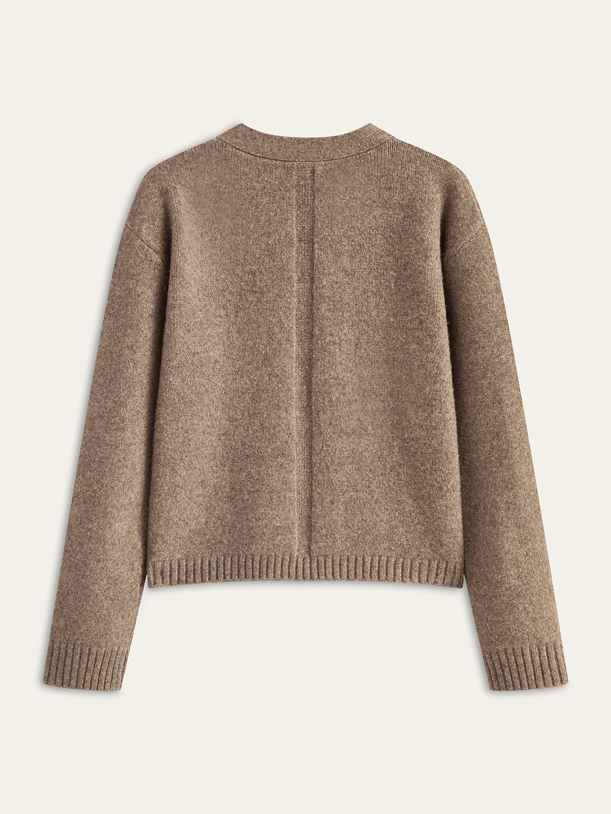 Wollmischung V-Ausschnitt Cardigan