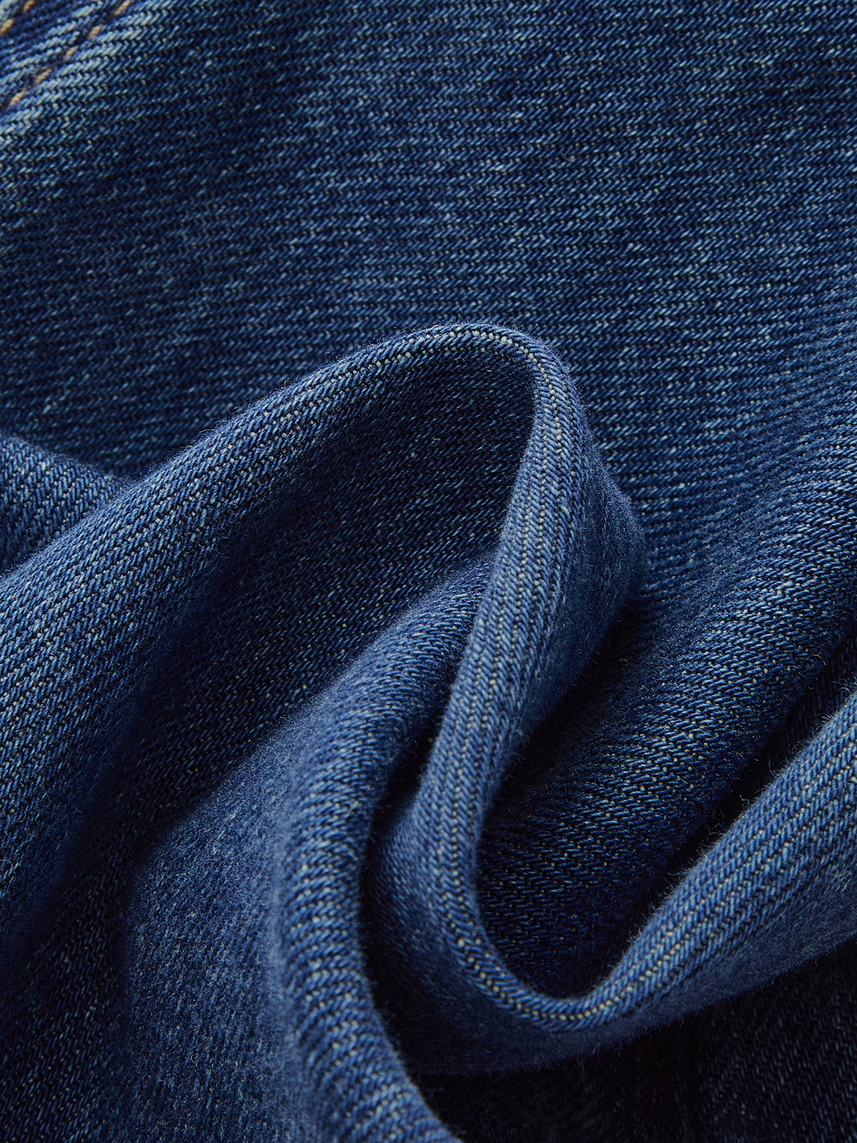Denim-Hosen mit Kordelzug und weitem Bein