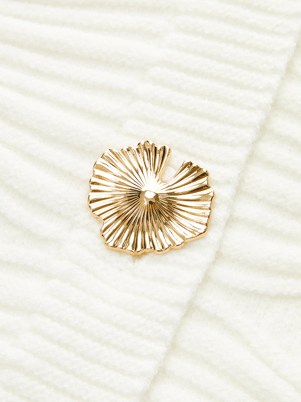 Metal Button Textured Knit Cardigan