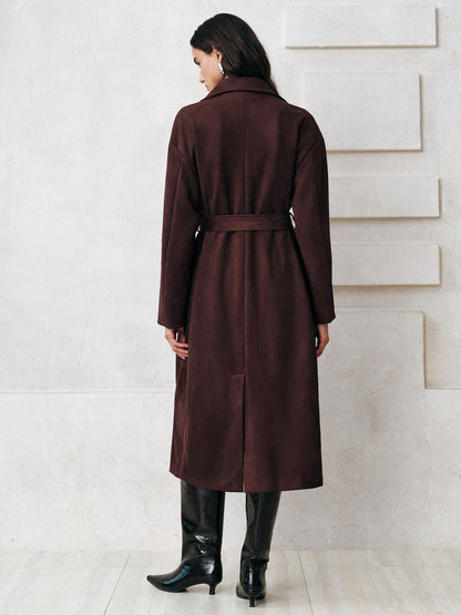 Wildleder Gürtel Trenchcoat