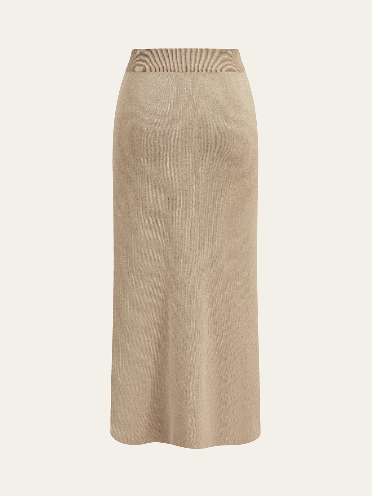 Metallknopf-Geschlossener Cardigan und Midi-Rock Set