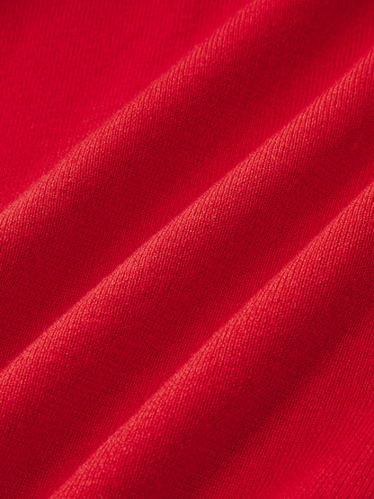 Wollmischung Cropped V-Ausschnitt Cardigan