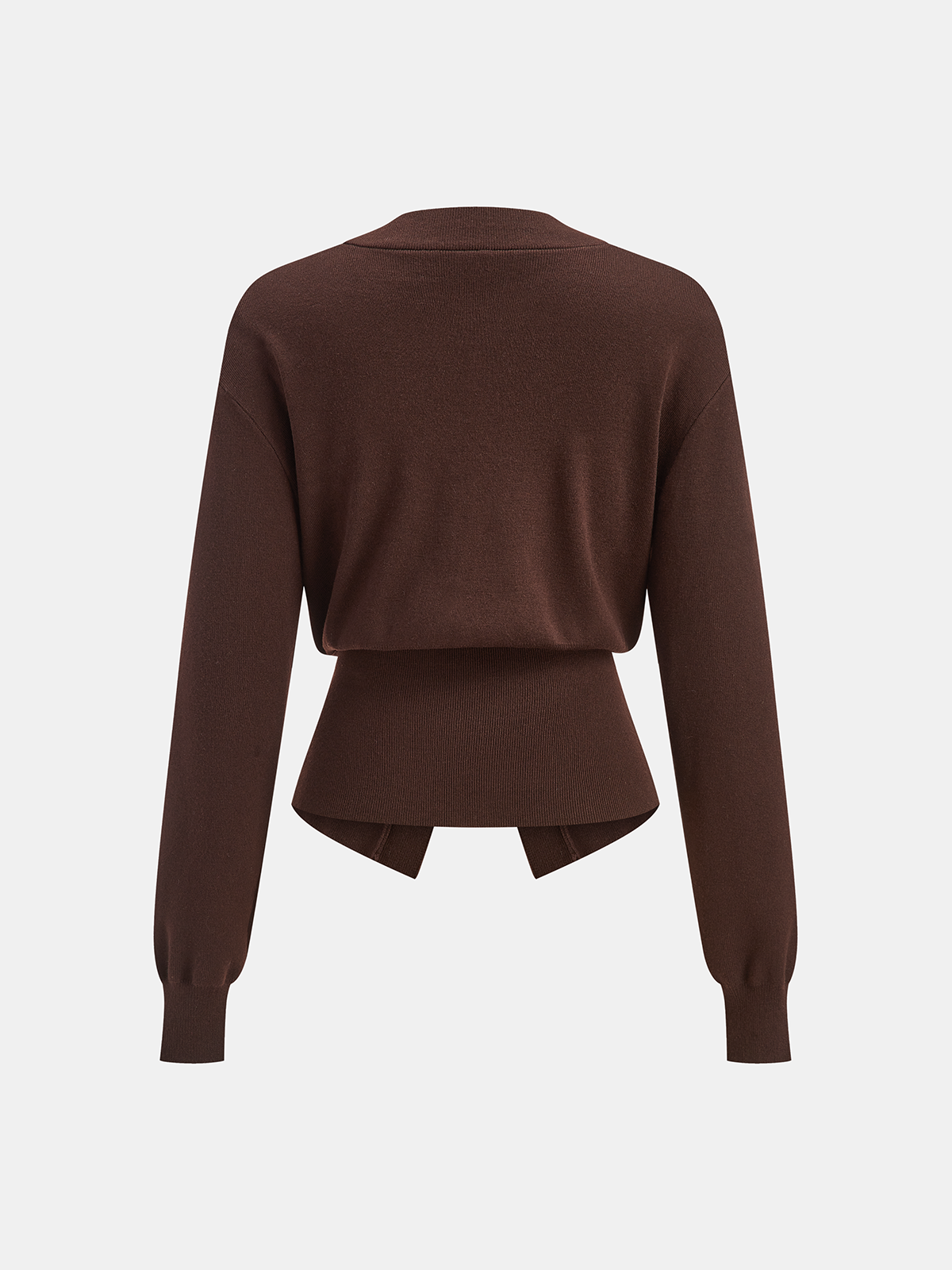 Metallknopf V-Ausschnitt Strickcardigan