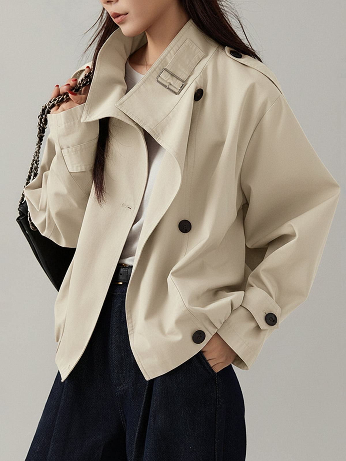 Vintage Lockere Trenchcoat