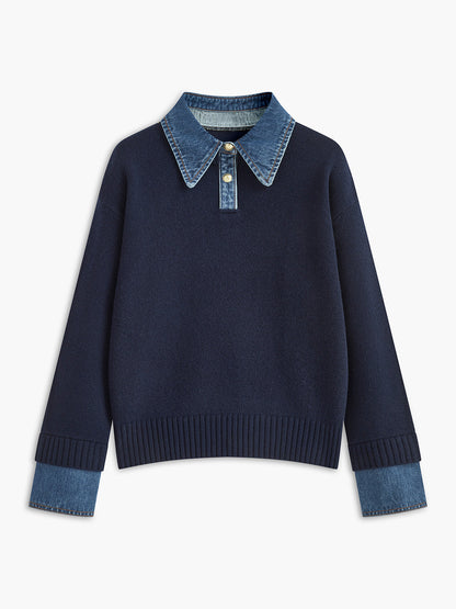 2 in 1 Panel Revers-Pullover