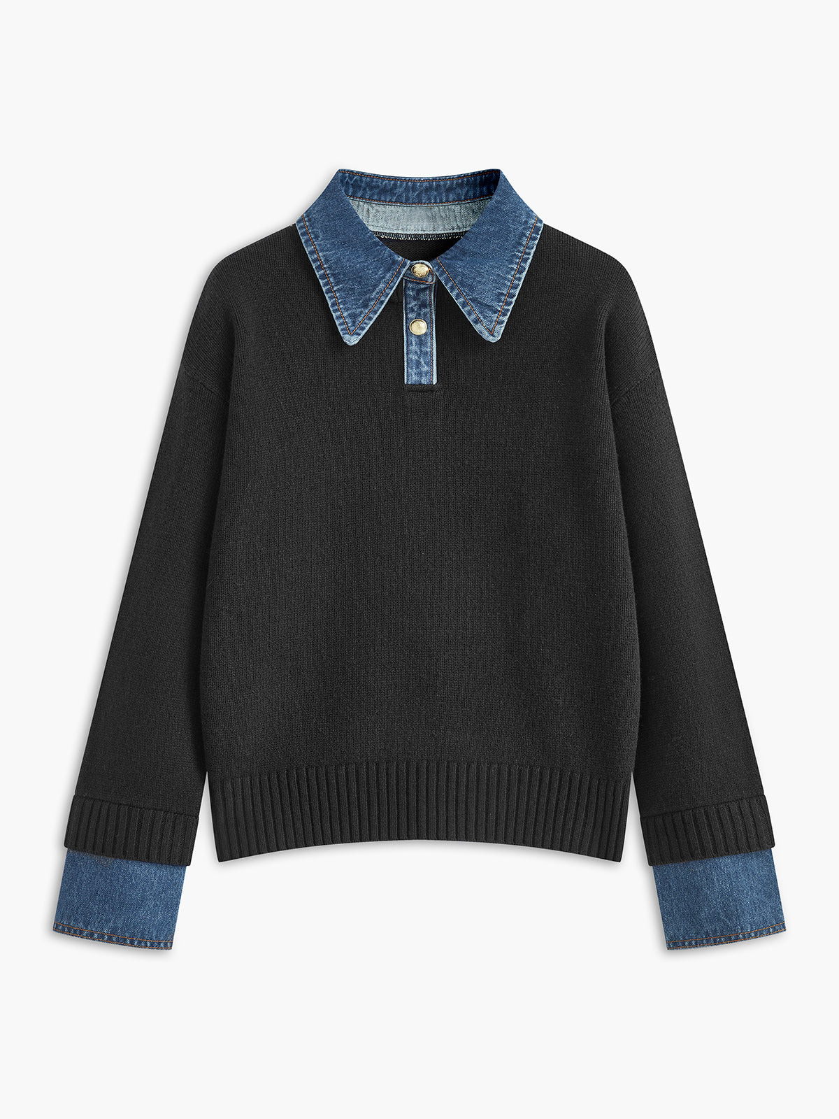 2 in 1 Panel Revers-Pullover