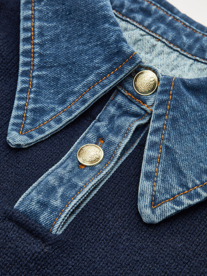 2 in 1 Panel Revers-Pullover