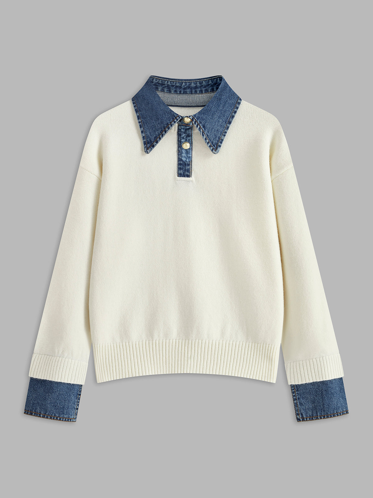 2 in 1 Panel Revers-Pullover