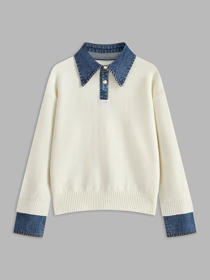 2 in 1 Panel Revers-Pullover