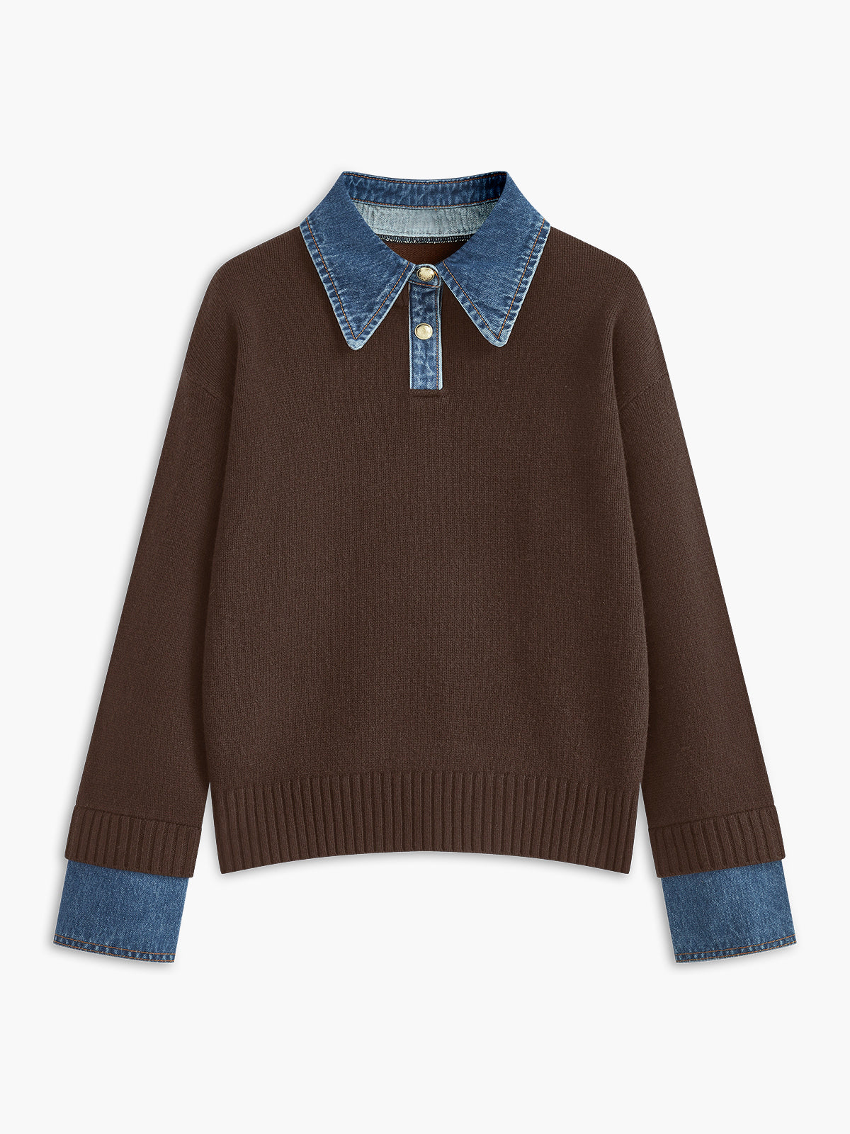 2 in 1 Panel Revers-Pullover