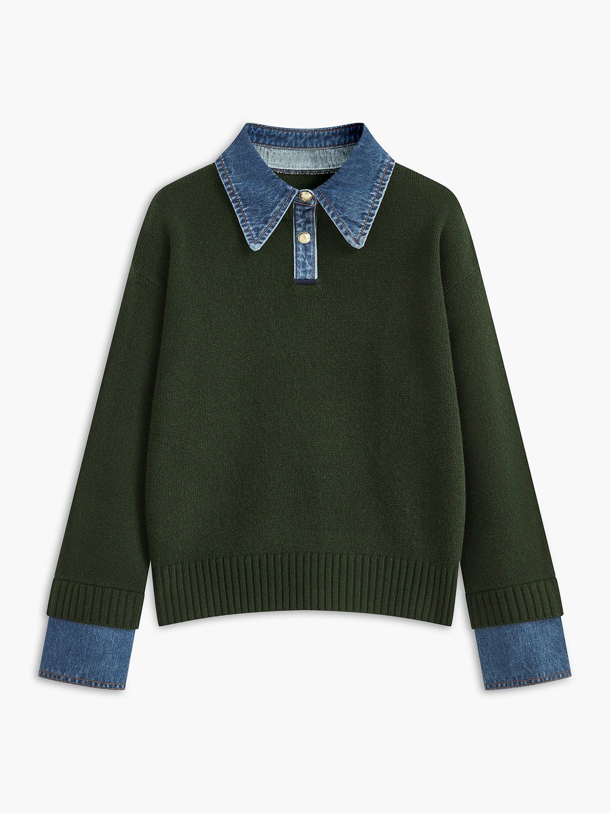 2 in 1 Panel Revers-Pullover