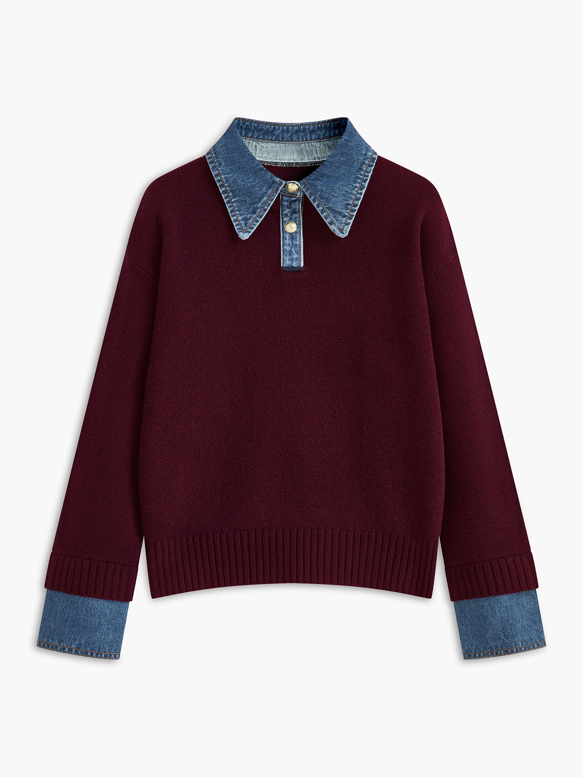 2 in 1 Panel Revers-Pullover