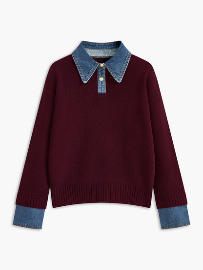 2 in 1 Panel Revers-Pullover