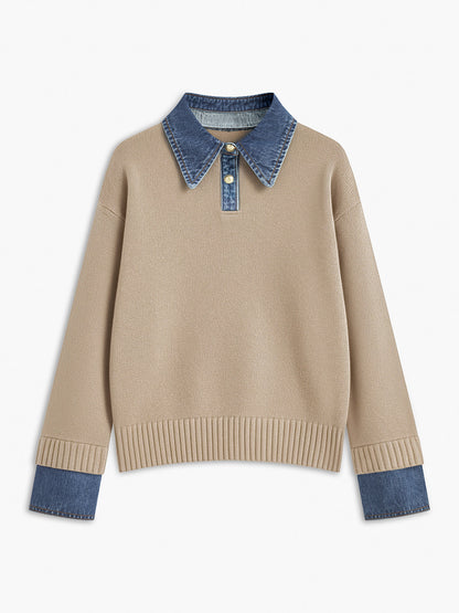 2 in 1 Panel Revers-Pullover