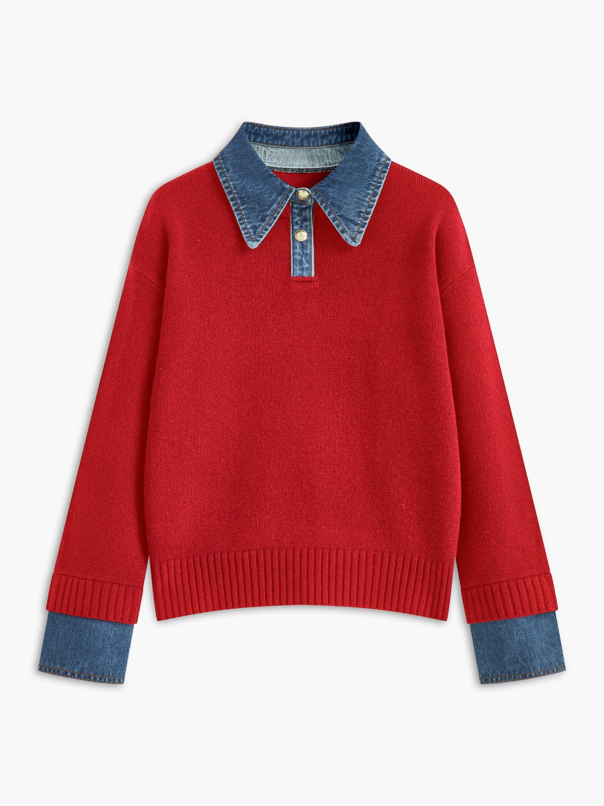 2 in 1 Panel Revers-Pullover