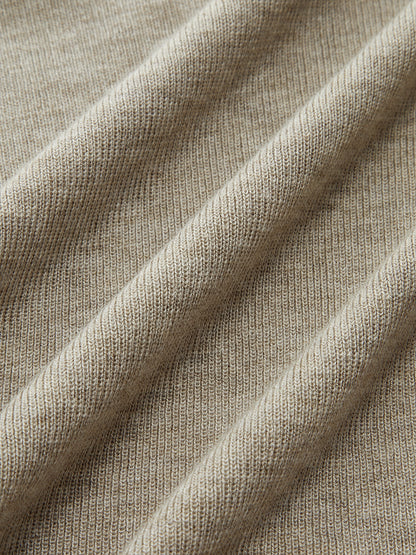 Mock Neck Wollmischung Stricktop