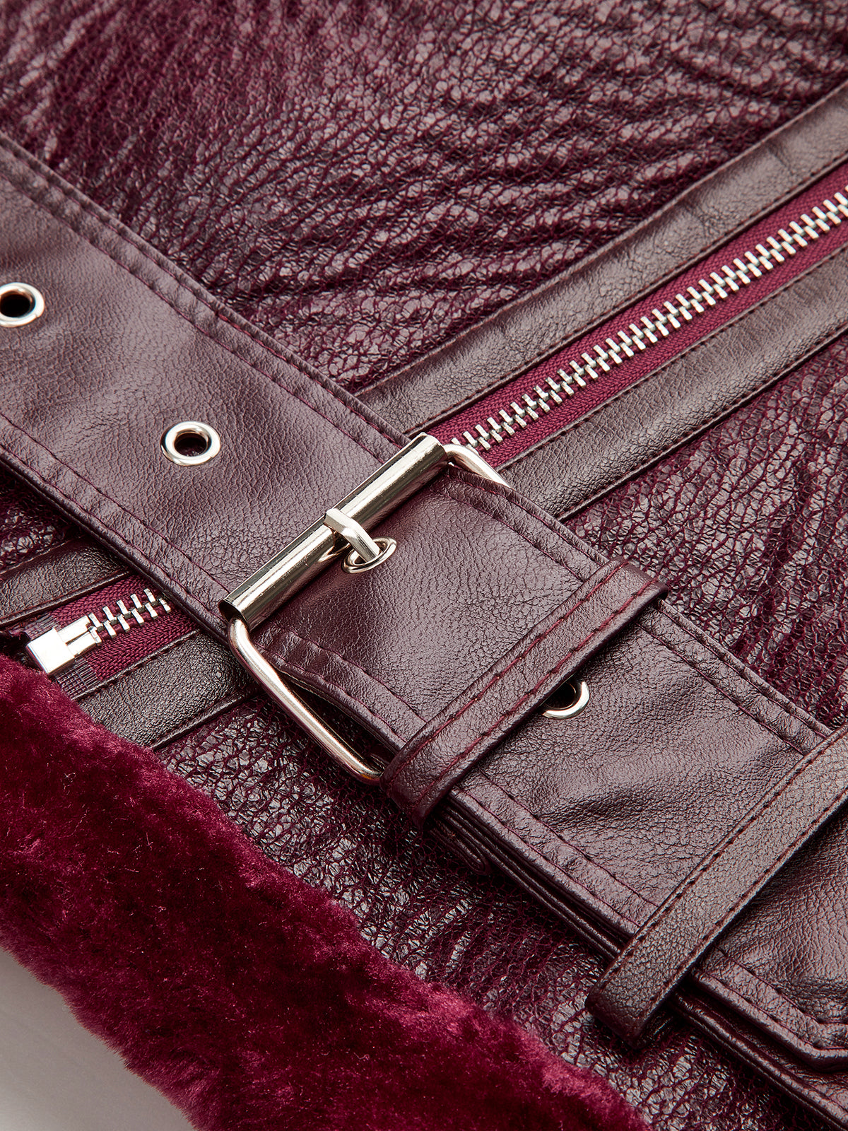 Reißverschluss Gürtel Soft Fleece Jacke