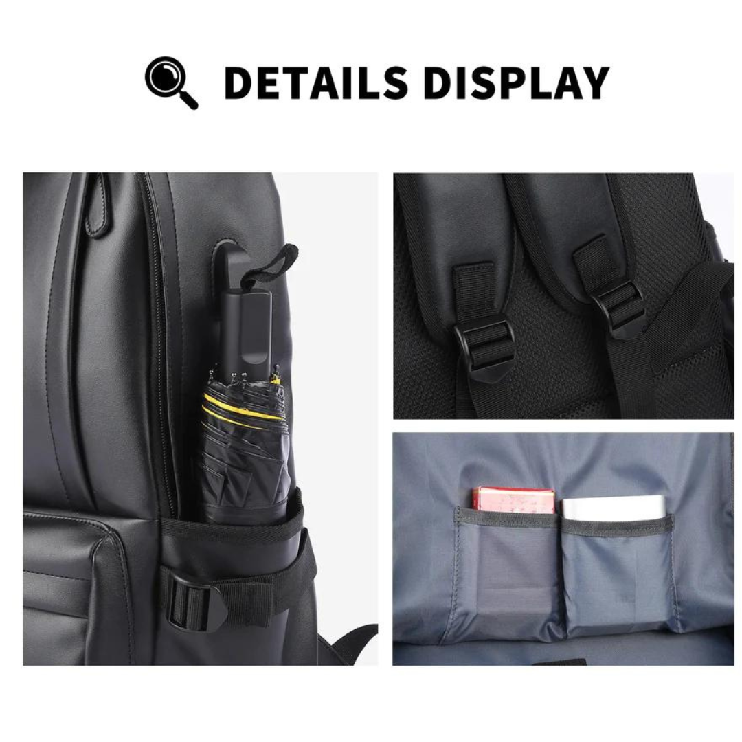 Wasserdichter Leder-Rucksack für Männer