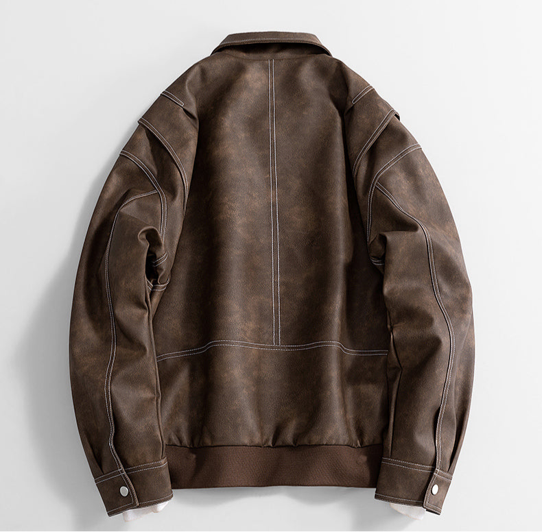 Hafford Klassische Lederjacke