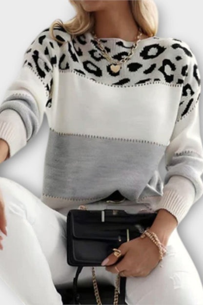 María | Gemusterter Mischpullover