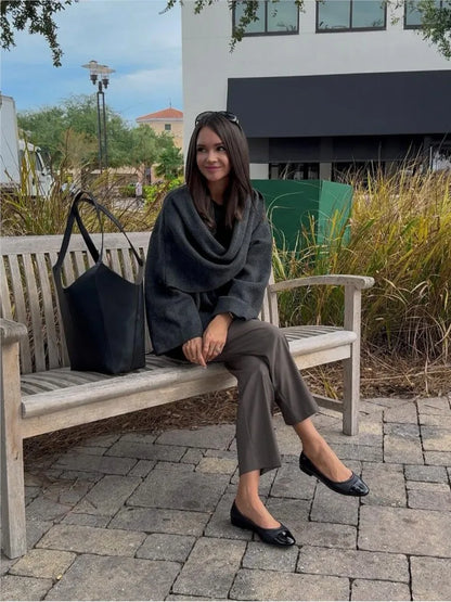 Mystique & Co™ Gilet Écharpe Chic