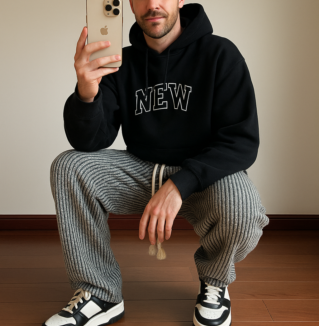 Hype Fischgräten-Sweatpants