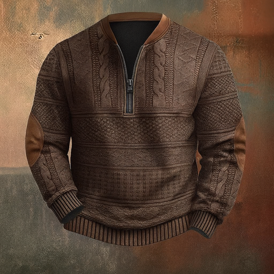 Alpine Woll-Zip-Pullover