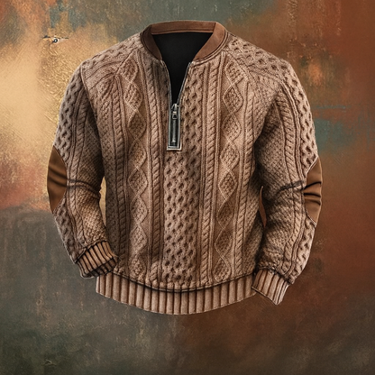 Alpine Woll-Zip-Pullover
