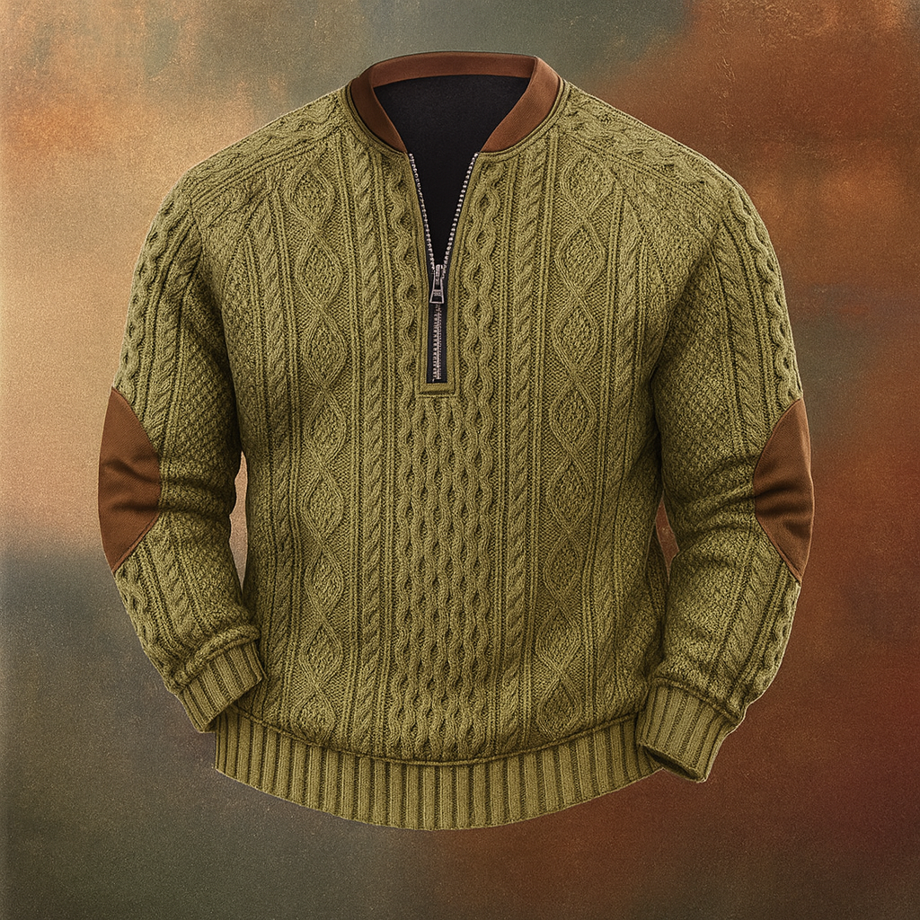 Alpine Woll-Zip-Pullover