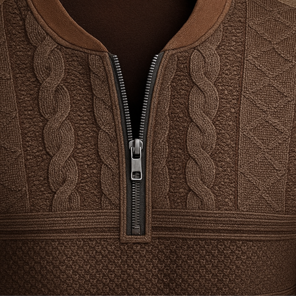Alpine Woll-Zip-Pullover
