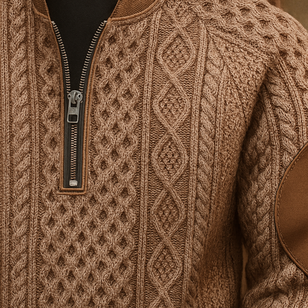 Alpine Woll-Zip-Pullover