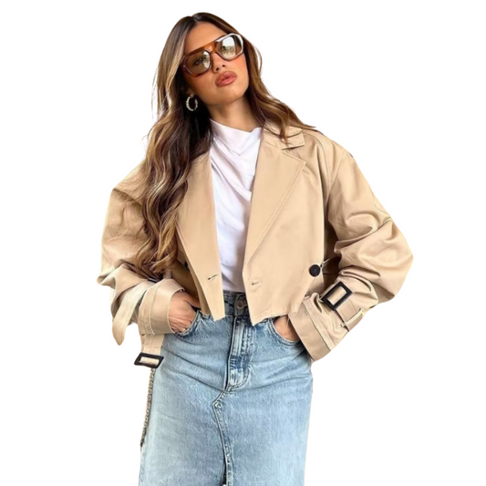 Mira | Leichter Mantel mit Gürtel