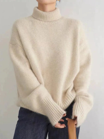 Isabella – Hoher Kragen Pullover aus Kaschmir