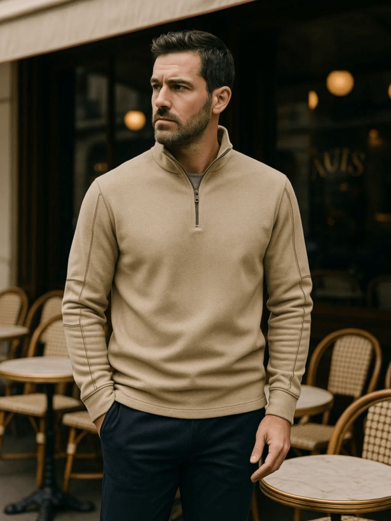 Alpiner Quarter-Zip-Pullover – Cross & Crown