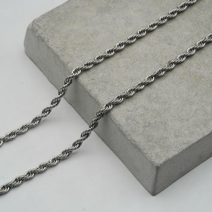 Rope Chain 4mm (Silber)