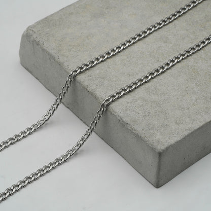 Cubin Link Kette 3mm (Silber)